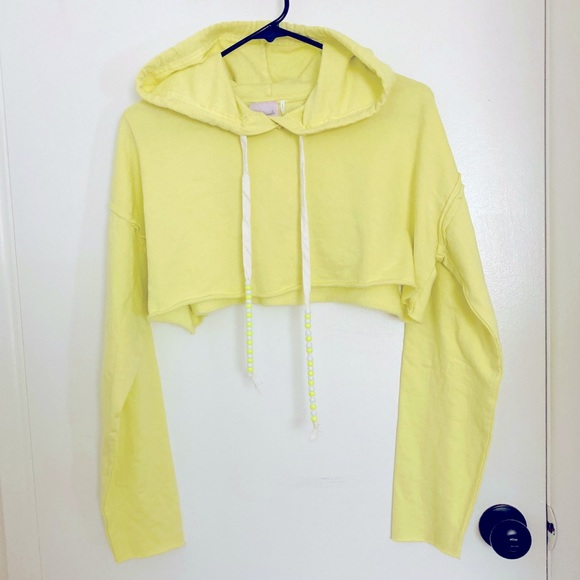 Urban Outfitters Tops - 🌀 Out From Under | Half-hoodie | Neon Yellow | Small